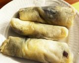 ★レンチン1分★春巻きの皮であんチーズ作り方6写真