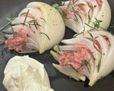 新玉ねぎと生ハムの前菜作り方5写真