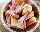バゲットの端っこ活用！巣ごもり卵チーズ焼作り方4写真