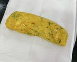 旦那様へのあと一品♪大葉入り卵焼き作り方6写真