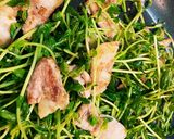 豚肉と豆苗の塩炒め作り方5写真