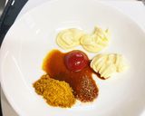 簡単♫鶏胸肉のカレーマヨソース和え作り方1写真