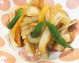 給食の「切り干し大根の甘酢和え」♡もやし作り方8写真
