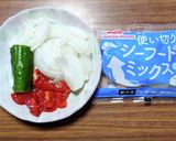 ヨウサマの減塩ANA風BC　魚貝マリネ作り方1写真