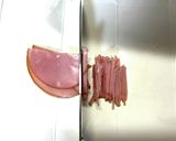 【ハムがくつかずに細切りに切れる裏技！】作り方6写真