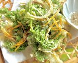 人参の葉っぱのサクッとかき揚げ♪作り方6写真
