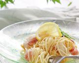 鯛と生ハムのレモンマリネ冷製パスタ作り方4写真