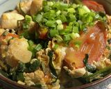 ニラ玉トマト親子丼作り方7写真