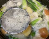 煮込み時間15分！手羽元で作る参鶏湯作り方4写真