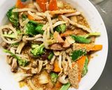 お一人様野菜たっぷりレモンオイ照味炒飯作り方12写真