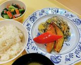 青梗菜とハムのゆかり和え作り方4写真