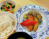 青梗菜とハムのゆかり和え作り方4写真