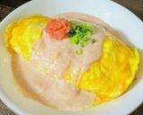 牛乳で簡単！明太子クリームのオムライス作り方4写真