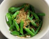 レンチンかんたん！旬のいんげん胡麻和え作り方4写真