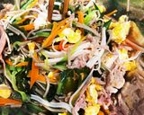たっぷり具材の冷やし中華風蕎麦作り方5写真