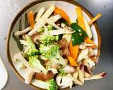 お一人様野菜たっぷりレモン味ウインナー丼作り方10写真