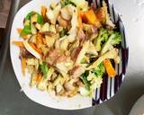 お一人様野菜たっぷりレモン味ウインナー丼作り方13写真
