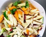 お一人様野菜たっぷりトマト味ウインナー丼作り方12写真