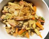 お一人様野菜たっぷりレモン味ウインナー丼作り方17写真
