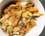 お一人様野菜たっぷりレモン味ウインナー丼作り方18写真
