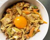 お一人様野菜たっぷりレモン味ウインナー丼作り方20写真