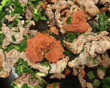 ネギと豚肉と焼き明太子の炒め物　269作り方6写真