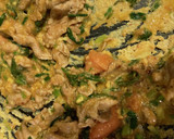 ネギと豚肉と焼き明太子の炒め物　269作り方9写真