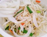 豚バラにんにく塩焼きそば。作り方4写真