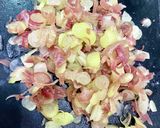 ピリ辛梅味噌で、茎ミョウガ&大葉の薬味作り方4写真