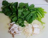 ほうれん草とえのき、しめじの和え物作り方1写真