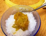 梅シロップの梅で かき氷作り方3写真