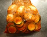 ゆで卵とズッキーニのピリ辛味噌漬け作り方3写真