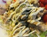 鶏もも肉の蒸し焼きサラダプレート作り方2写真