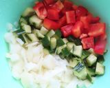 豆パスタツナ入り野菜の角切りマヨサラダ作り方3写真