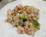 釣ってきたシマアジでなめろう茶漬け作り方3写真