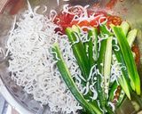 簡単にトマトとオクラ、シラスの冷製パスタ作り方3写真