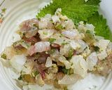 釣ってきたシマアジでなめろう茶漬け作り方4写真