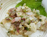 釣ってきたシマアジでなめろう茶漬け作り方4写真