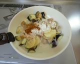 鶏肉となすの味噌ポテトグラタン作り方4写真