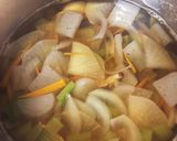 給食の「紀州汁」♡ほんのり梅味けんちん汁作り方5写真