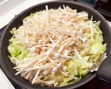 牛肉・キャベツ・エノキ・長ネギの肉豆腐作り方3写真