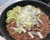 牛肉・キャベツ・エノキ・長ネギの肉豆腐作り方10写真