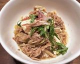牛肉・キャベツ・エノキ・長ネギの肉豆腐作り方14写真