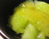 フルーツ●はちみつ＆くりぬきメロン盛り作り方1写真
