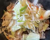 ミックス野菜の塩焼きそば作り方3写真