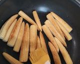 ヤングコーンのバター醬油作り方4写真