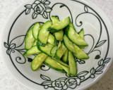 昆布茶揉みきゅうりとちくわの梅和え作り方1写真