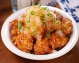 惣菜唐揚げアレンジ☆つゆだくみぞれ餡かけ作り方3写真