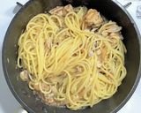 お手軽です☆サバ缶と大葉で和風スパゲティ作り方5写真