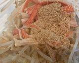 もやしとカニカマだけの和え物作り方5写真